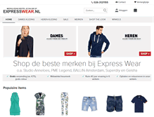 Tablet Screenshot of expresswear.nl